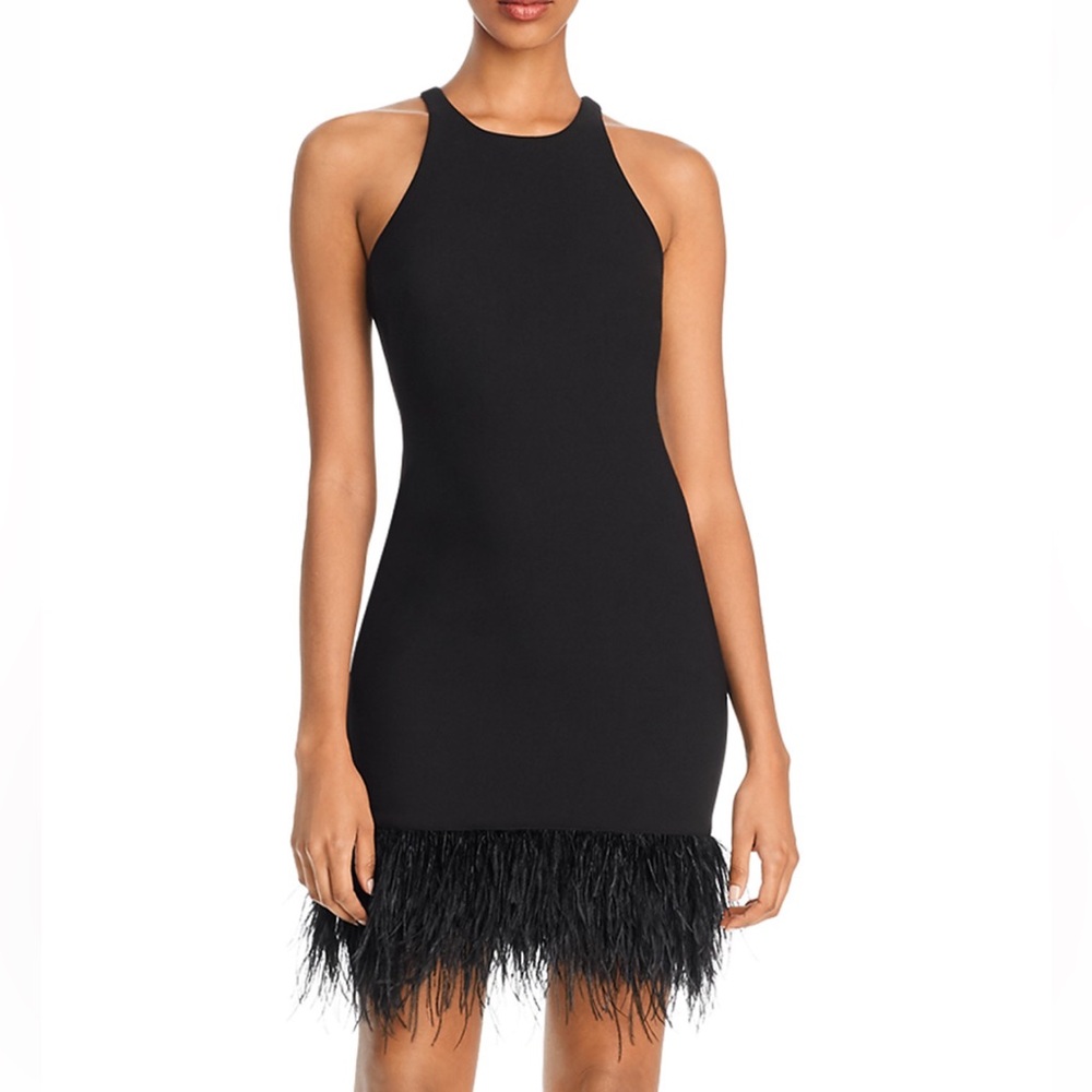 Likely Cami Feather-Hem Minidress Sz 6